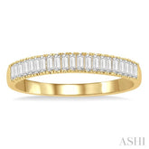 1/3 Ctw Stackable Baguette Diamond Fashion Band in 14K Yellow Gold